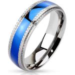 Svadobné obrúčky Šperky eshop modrej farby z ocele 67 