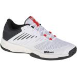 Pánska Tenisová obuv Wilson bielej farby v športovom štýle zo syntetiky vo veľkosti 46,5 na šnurovanie 