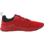 Pánska Bežecká obuv Puma Wired Run červenej farby vo veľkosti 44 na šnurovanie 