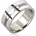 Prstene z chirurgickej ocele Šperky eshop striebornej farby zo striebra 67 na Valentín 
