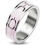 Prstene z chirurgickej ocele Šperky eshop ružovej farby z ocele 51 