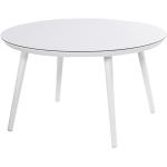 Jedálenské stoly bielej farby okrúhle 