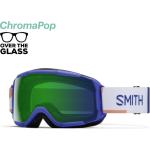 Snowboardové okuliare Smith Grom lapis riso print | ed green mirror