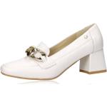 Olivia shoes dámske kožené poltopánky - biele - 38