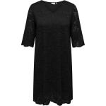 Dámske Šaty pre moletky ONLY CARMAKOMA čiernej farby v elegantnom štýle vo veľkosti 4 XL 