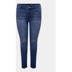 Dámske Slim Fit jeans ONLY CARMAKOMA modrej farby z bavlny vo veľkosti 5 XL v zľave 