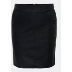 Dámske Mini sukne ONLY CARMAKOMA čiernej farby z koženky vo veľkosti 4 XL Vegan v zľave 