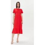 Dámske Denné šaty ONLY BIO červenej farby z bavlny vo veľkosti XS udržateľná móda 