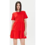 Dámske Denné šaty ONLY BIO červenej farby z bavlny vo veľkosti XS udržateľná móda 
