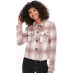 Only Lou Check Shacket Rose/Pumice 8 (XS)