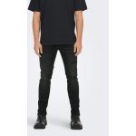 Dámske Slim Fit jeans ONLY & SONS čiernej farby z bavlny v zľave 