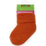 Chlapčenské Detské ponožky oranžovej farby z froté v zľave 