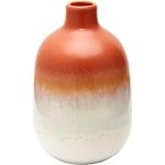 Vázy sass & belle oranžovej farby s kvetinovým vzorom z keramiky 