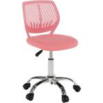 Kancelárske stoličky Kondela ružovej farby z chrómu s nastaviteľnou výškou v zľave 