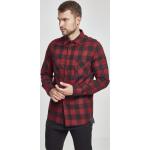 Pánska košeľa // Urban Classics Checked Flanell Shirt blk/burgundy