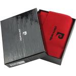 Pánske Kožené peňaženky Pierre Cardin čiernej farby na zips 