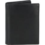 Pánske Elegantné peňaženky čiernej farby v elegantnom štýle na zips s cvokmi 