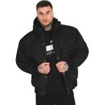 Pánske Zimné bundy Amstaff čiernej farby z polyesteru Kapucňa udržateľná móda 