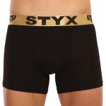 Pánske Boxerky STYX čiernej farby v športovom štýle z bavlny vo veľkosti XXL metalické v zľave 