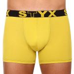 Pánske Boxerky STYX žltej farby v športovom štýle z bavlny vo veľkosti XXL v zľave 