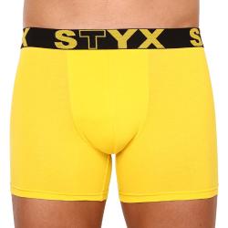 Pánske boxerky Styx long športová guma žlté (U1068) L