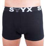 Pánske Boxerky STYX čiernej farby v športovom štýle z bavlny vo veľkosti 5 XL v zľave 