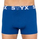 Pánske Boxerky STYX tmavo modrej farby v športovom štýle z bavlny vo veľkosti 5 XL v zľave 
