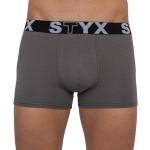 Pánske Boxerky STYX sivej farby v športovom štýle z bavlny vo veľkosti 5 XL v zľave 