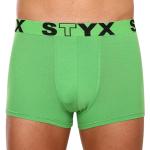 Pánske Boxerky STYX zelenej farby v športovom štýle z bavlny vo veľkosti XXL v zľave 