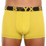 Pánske Boxerky STYX žltej farby v športovom štýle z bavlny v zľave 