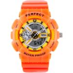Pánske Náramkové hodinky perfect oranžovej farby 