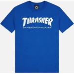 Pánske Skate tričká Thrasher kráľovsky modrej farby s krátkymi rukávmi 