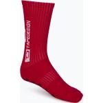 Pánske Futbalové ponožky červenej farby v športovom štýle 