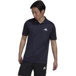 Pánske Polo tričká adidas čiernej farby zo syntetiky v zľave 