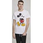Pánske Topy s krátkym rukávom merchcode bielej farby s krátkymi rukávmi s motívom Duckburg / Mickey Mouse & Friends Mickey Mouse s motívom: Myš udržateľná móda 