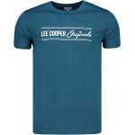 Pánske Polo tričká Lee Cooper modrej farby z bavlny vo veľkosti M v zľave 