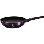 Panvice wok Berlinger Haus fialovej farby nehrdzavejúce s priemerom 28 cm kompatibilné s indukčnou doskou 