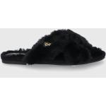 Dámske Designer Papuče Ralph Lauren čiernej farby z tkaniny vo veľkosti 41 