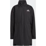 Dámske Športové bundy adidas nepremokavé čiernej farby z polyesteru vo veľkosti XS na zips Kapucňa udržateľná móda 