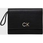 Dámske Designer Kožené peňaženky Calvin Klein čiernej farby z polyuretánu Vegan udržateľná móda 