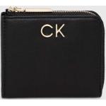 Dámske Designer Malé peňaženky Calvin Klein čiernej farby z polyuretánu Vegan 
