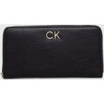 Dámske Designer Luxusné peňaženky Calvin Klein čiernej farby z polyuretánu Vegan udržateľná móda 