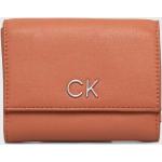 Dámske Designer Luxusné peňaženky Calvin Klein oranžovej farby z polyuretánu Vegan udržateľná móda 