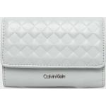 Dámske Designer Malé peňaženky Calvin Klein sivej farby z polyuretánu Vegan v zľave udržateľná móda 