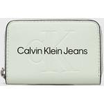 Dámske Malé peňaženky Calvin Klein Jeans zelenej farby z polyuretánu Vegan 
