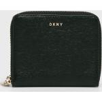 Dámske Designer Kožené peňaženky DKNY čiernej farby z polyesteru 