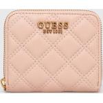 Dámske Malé peňaženky Guess ružovej farby z polyuretánu Vegan 
