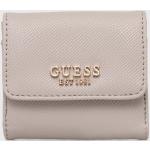Dámske Malé peňaženky Guess sivej farby z polyuretánu Vegan v zľave 