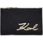 Dámske Designer Luxusné peňaženky Karl Lagerfeld čiernej farby z polyuretánu Vegan 