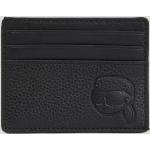 Pánske Designer Luxusné peňaženky Karl Lagerfeld čiernej farby 